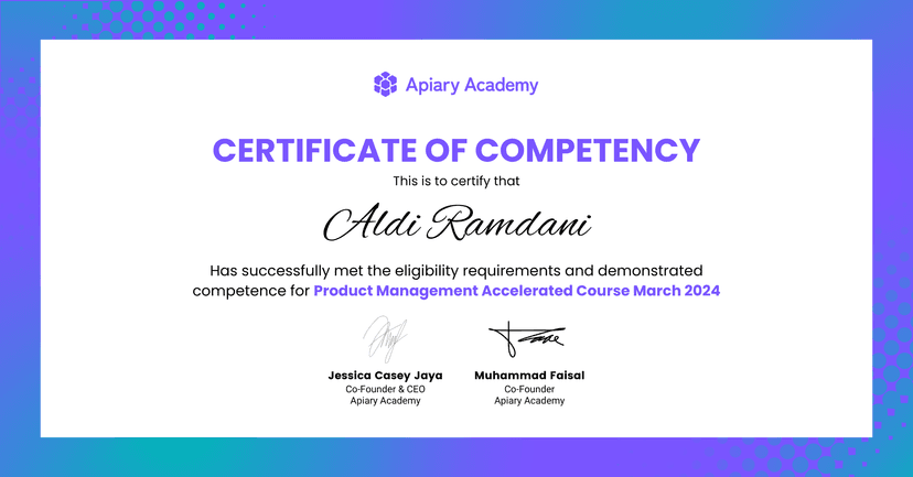 [Certificate of Competency] Product Management Accelerated Course