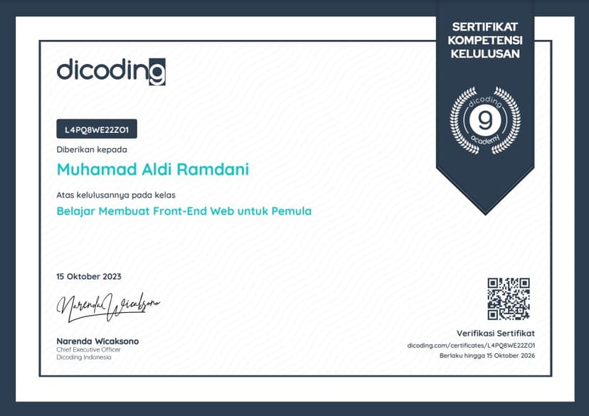 Belajar Membuat Front-End Web Untuk Pemula